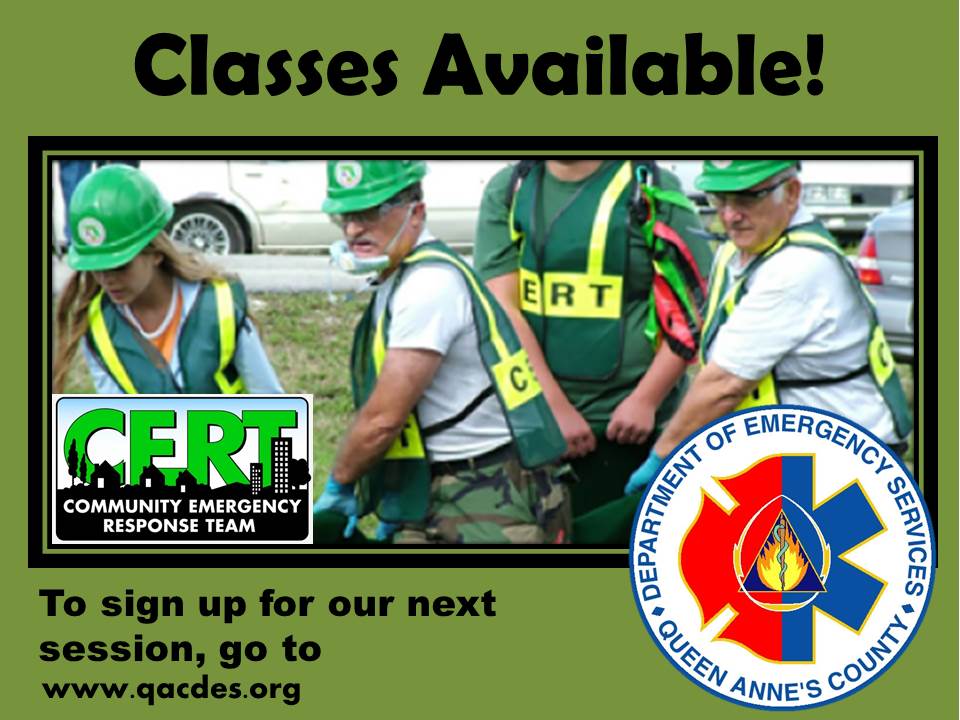 CERT Classes Avail