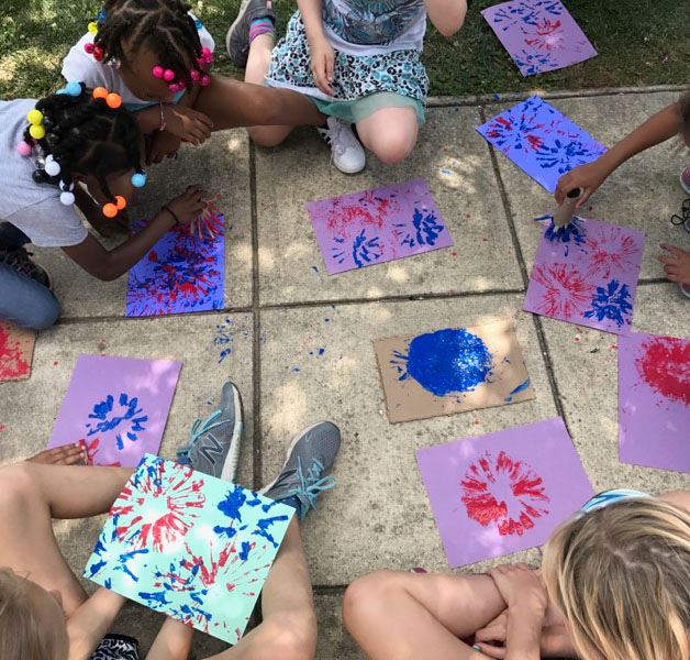Kids Create Art at Matapeake Clubhouse