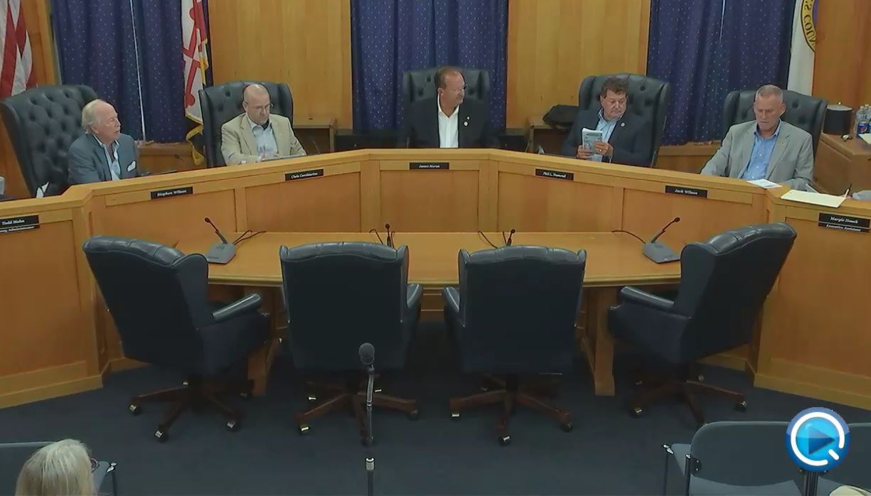 Commissioners During Meeting