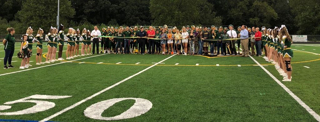 QACHS Turf Field ribbon cutting Websize