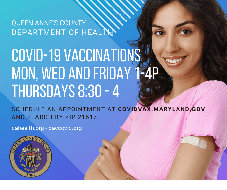 COVID-19 Vaccinations Mon, Wed and Friday from 1-4 Thursdays 830 - 4