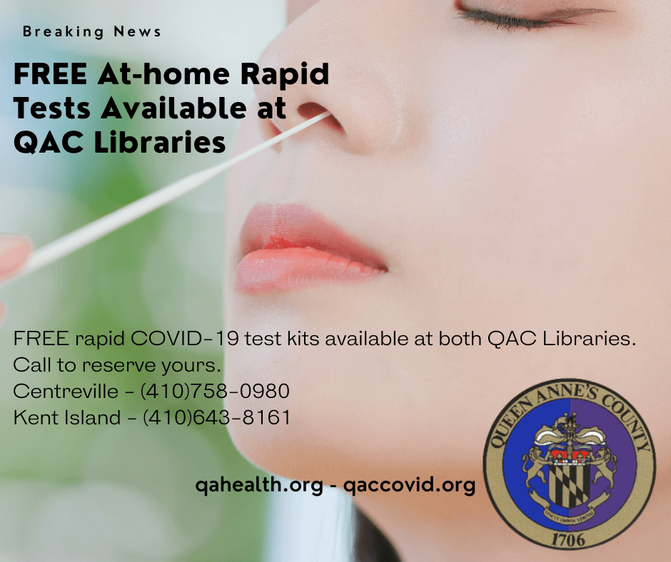 _FREE At-home Rapid Tests Available at QAC Library