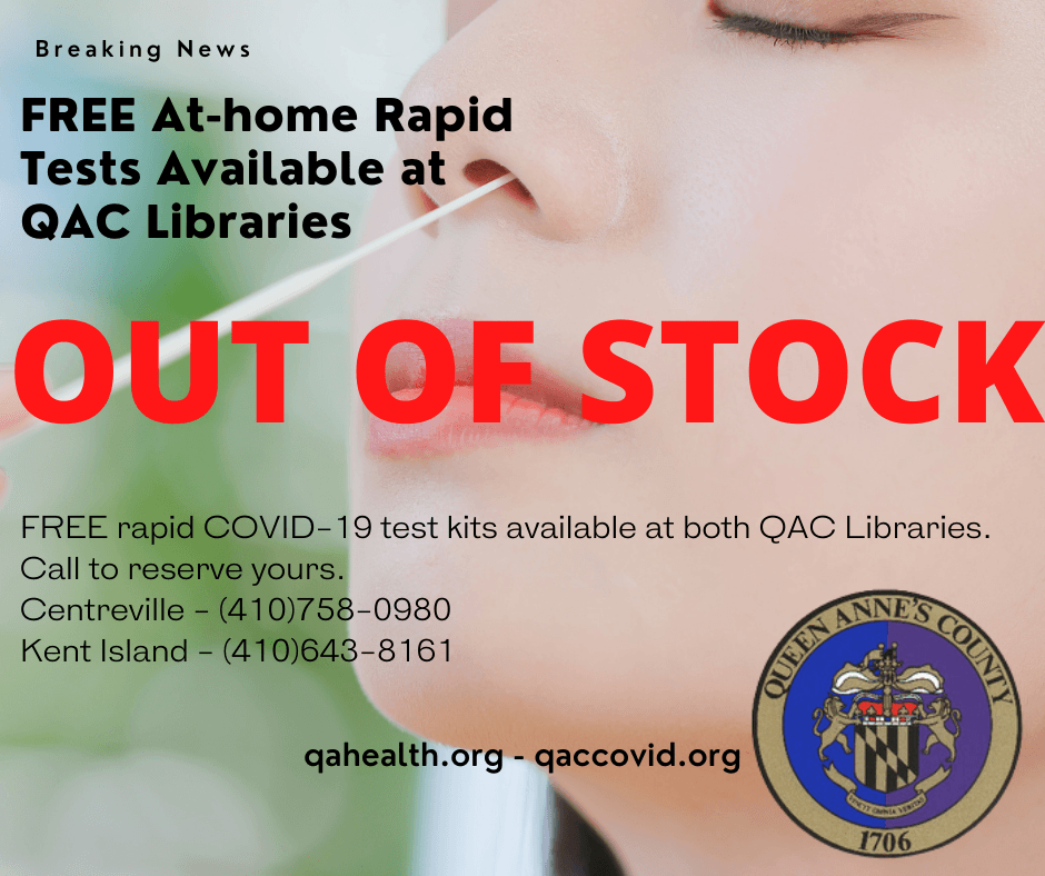 Copy of Copy of FREE At-home Rapid Tests Available at QAC Library