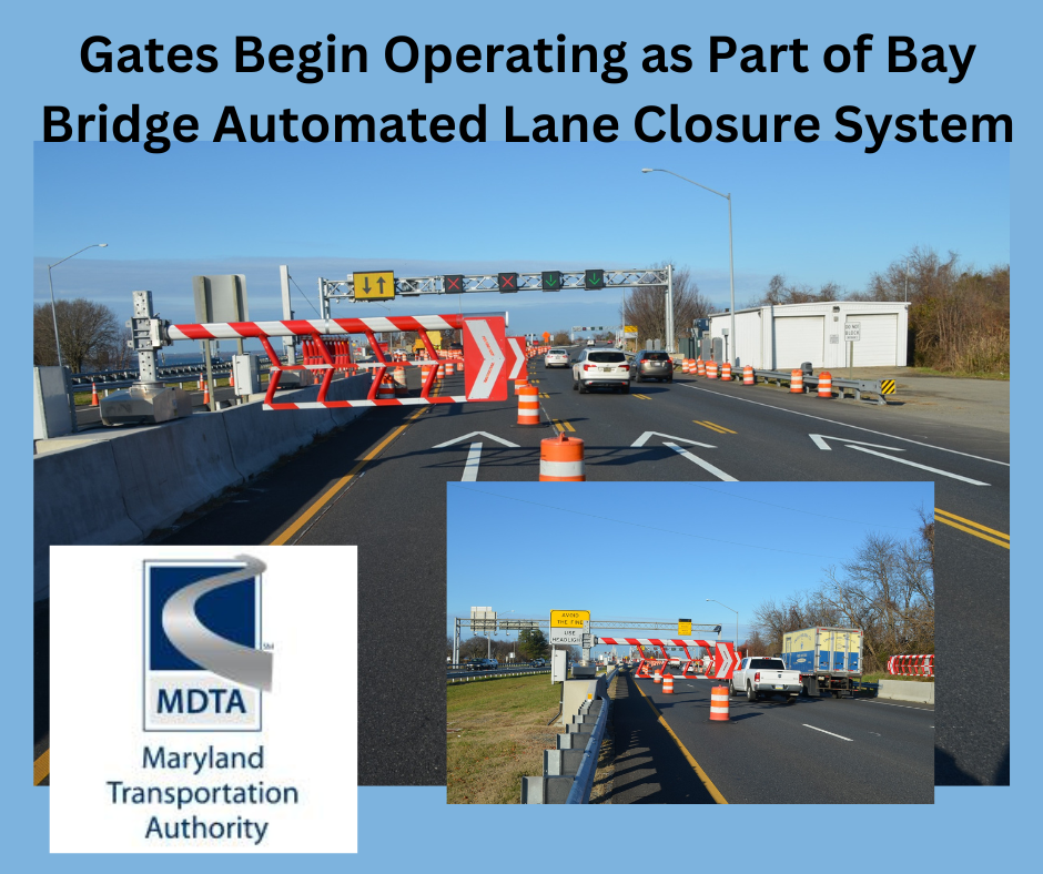 Gates Begin Operating as Part of Bay Bridge Automated Lane Closure System