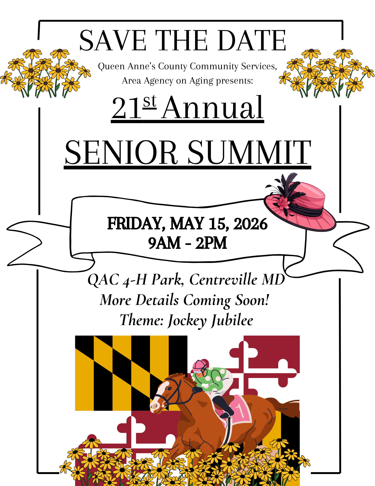 Senior Summit Save the Date Flyer 2026