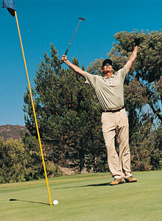 Golfer at Blue Heron Golf Course