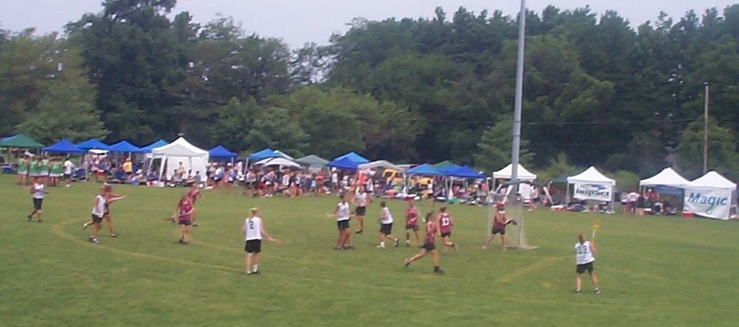 Lacrosse tournament w tents