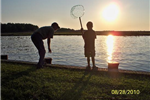 crabbing-at-sunset